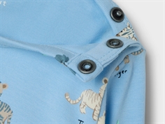 Name It chambray blue dyreprint top